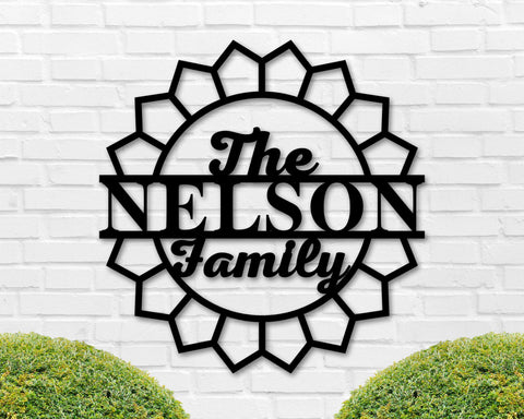 Personalized Family Name Sign, Metal Name Sign, Custom Metal Name Sign, Personalized Last Name Sign, Door Hanger, Wedding Gift, Best Seller