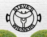 Personalized Grill master Barbecue Sign, Metal BBQ Sign, Patio Grill Sign, Personalized Name BBQ Sign, Bar and Grill Sign, Famous Grill Sign