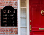 Apartment Unit Sign, Apartment Building Metal Sign, Townhouse Address Sign, Apartment Number Sign, Condo Unit Sign, Apartment Address Sign