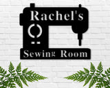 Sewing Room Metal Sign, Custom Sewing Machine Sign, Personalized Mother's Day Gift, Grandma Sewing Sign, Gift for Mom, Craft Room Sign