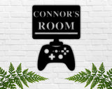 Gaming Room Metal Sign, Custom Gaming Sign, Personalized Gamer Sign, PC Gamer Sign, Gamer Gift, Boys Room Decor, Game Room Decor, Controller