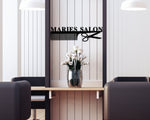 Hair Salon Metal Sign, Custom Salon Sign, Personalized Hair Stylist Sign, Hair Stylist Gift, Salon Decor, Barber Metal Sign, Cosmetologist