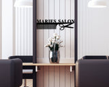 Hair Salon Metal Sign, Custom Salon Sign, Personalized Hair Stylist Sign, Hair Stylist Gift, Salon Decor, Barber Metal Sign, Cosmetologist