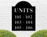 Apartment Unit Sign, Apartment Building Metal Sign, Townhouse Address Sign, Apartment Number Sign, Condo Unit Sign, Apartment Address Sign