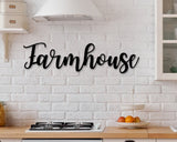 Farmhouse sign, Farmhouse metal Sign, Farmhouse entry Sign, Metal sign, Farmhouse word sign, Farmhouse Decor, Large Farmhouse Sign, Rustic