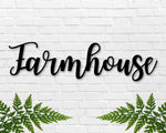Farmhouse sign, Farmhouse metal Sign, Farmhouse entry Sign, Metal sign, Farmhouse word sign, Farmhouse Decor, Large Farmhouse Sign, Rustic
