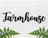 Farmhouse sign, Farmhouse metal Sign, Farmhouse entry Sign, Metal sign, Farmhouse word sign, Farmhouse Decor, Large Farmhouse Sign, Rustic