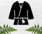 Martial Arts Metal Sign, Custom Karate Sign, Personalized Karate Monogram, Brazilian Jiu-Jitsu Gi Sign, Boys Room Decor, Dojo Decor, Kids