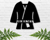 Martial Arts Metal Sign, Custom Karate Sign, Personalized Karate Monogram, Brazilian Jiu-Jitsu Gi Sign, Boys Room Decor, Dojo Decor, Kids