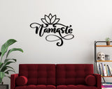 Namaste Sign, Metal Namaste Sign, Yoga Studio Decor, Namaste Wall Art, Namaste Decor, Personalized Yoga Sign, Word Wall Art, Meditation Gift