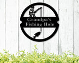 Custom Fishing Sign, Bait Shop Metal Sign, Bait & Tackle Sign, Fishing Shack Decor, Father's Day Gift, Fish Camp Sign, Fishing Hole Sign