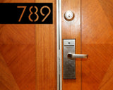 Apartment Number Sign, Custom Metal Address Sign, Hotel Room Sign, Personalized House Numbers, Modern Address Plaque, Front Porch Decor