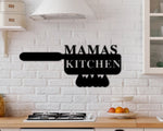 Custom Kitchen Sign, Kitchen Metal Sign, Personalized Kitchen Sign, Mamas Kitchen, Mother's Day Gift, Gift for Grandma, Kitchen Decor