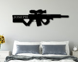 Christmas Gift, Holiday Sale, Personalized Gun Name Sign, Gun Owner Gift, Armory Decor, 2nd Amendment, Army Gift, Veteran Gift, Father's Day
