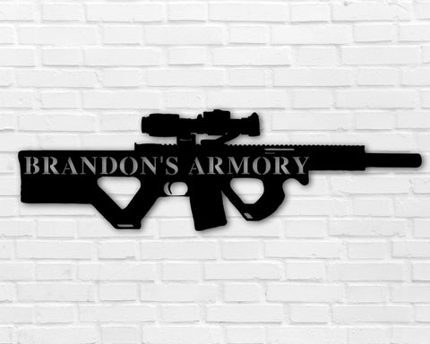 Christmas Gift, Holiday Sale, Personalized Gun Name Sign, Gun Owner Gift, Armory Decor, 2nd Amendment, Army Gift, Veteran Gift, Father's Day