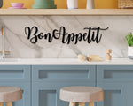 Bon Appetit Sign, Bon Appetit Metal Sign, Metal Word Sign, Kitchen Sign, Kitchen Wall Art, Kitchen Wall Décor, Dining Room Decor, Metal Art
