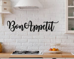 Bon Appetit Sign, Bon Appetit Metal Sign, Metal Word Sign, Kitchen Sign, Kitchen Wall Art, Kitchen Wall Décor, Dining Room Decor, Metal Art