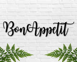 Bon Appetit Sign, Bon Appetit Metal Sign, Metal Word Sign, Kitchen Sign, Kitchen Wall Art, Kitchen Wall Décor, Dining Room Decor, Metal Art