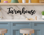 Farmhouse sign, Farmhouse metal Sign, Farmhouse entry Sign, Metal sign, Farmhouse word sign, Farmhouse Decor, Large Farmhouse Sign, Rustic