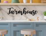 Farmhouse sign, Farmhouse metal Sign, Farmhouse entry Sign, Metal sign, Farmhouse word sign, Farmhouse Decor, Large Farmhouse Sign, Rustic