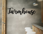 Farmhouse sign, Farmhouse metal Sign, Farmhouse entry Sign, Metal sign, Farmhouse word sign, Farmhouse Decor, Large Farmhouse Sign, Rustic