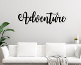 Adventure sign, Adventure Metal sign, The Adventure Begins Sign, Adventure Awaits, Metal sign, Adventure Is out There Sign, Metal Word Sign