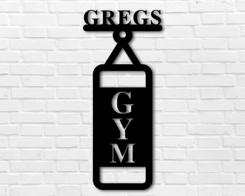 Custom Boxing Sign, Personalized MMA Sign, Boxing Gym Metal Sign, MMA Gym Sign, Gift for Boxer, Martial Arts Decor, Kickboxing, Karate Dojo