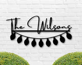 Christmas Name Sign, Christmas Decor, Metal Christmas Sign, Last name sign, Family name sign, Holiday Decor, Metal Name sign, Established