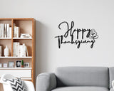 Happy Thanksgiving Sign, Fall Decor, Metal Sign, Thanksgiving Personalized Sign, Family Sign, Autumn Metal Sign, Custom Thanksgiving Decor