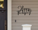 Happy Thanksgiving Sign, Fall Decor, Metal Sign, Thanksgiving Personalized Sign, Family Sign, Autumn Metal Sign, Custom Thanksgiving Decor