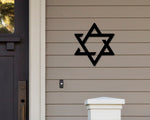 Star of David Sign, Star of David Wall art, Jewish Sign, Jewish Decor, Star Wall Sign, Hanukkah Decorations, Metal sign