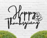 Happy Thanksgiving Sign, Fall Decor, Metal Sign, Thanksgiving Personalized Sign, Family Sign, Autumn Metal Sign, Custom Thanksgiving Decor