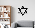 Star of David Sign, Star of David Wall art, Jewish Sign, Jewish Decor, Star Wall Sign, Hanukkah Decorations, Metal sign