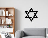Star of David Sign, Star of David Wall art, Jewish Sign, Jewish Decor, Star Wall Sign, Hanukkah Decorations, Metal sign