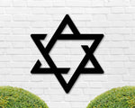 Star of David Sign, Star of David Wall art, Jewish Sign, Jewish Decor, Star Wall Sign, Hanukkah Decorations, Metal sign