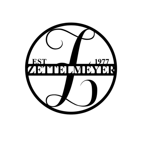 zettelmeyer est 1977/monogram sign/BLACK