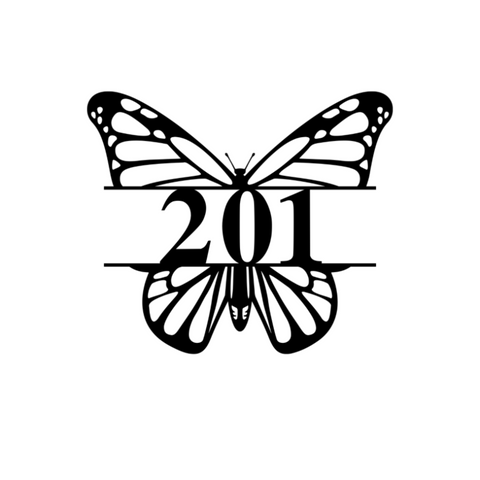 201/butterfly sign/BLACK