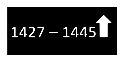 1427 - 1445/apartment sign/BLACK
