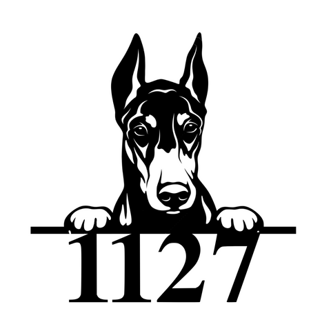 1127/dobermann sign/BLACK