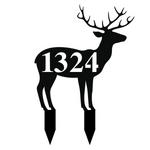 1324/deer yard sign/BLACK