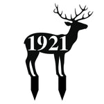 1921/deer yard sign/BLACK