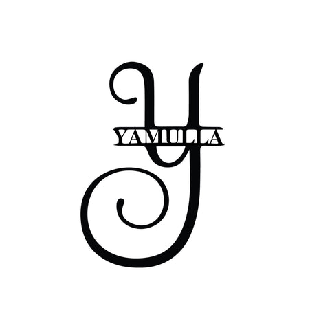 yamulla/monogram sign/BLACK