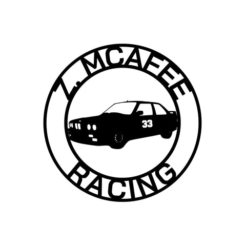 z. mcafee racing/bmw 325i spec30 sign/BLACK