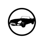 1969 series ii e-type jaguar/car sign/BLACK