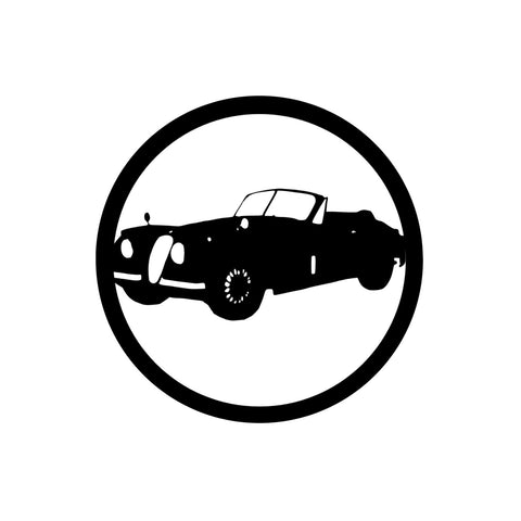 1966 jaguar xk120/car sign/BLACK