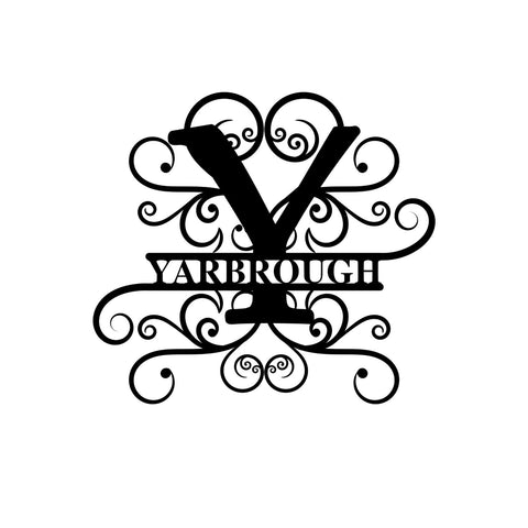 yarbrough/monogram sign/BLACK