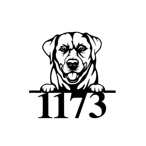 1173/labrador sign/BLACK