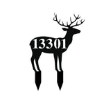 13301/deer yard sign/BLACK