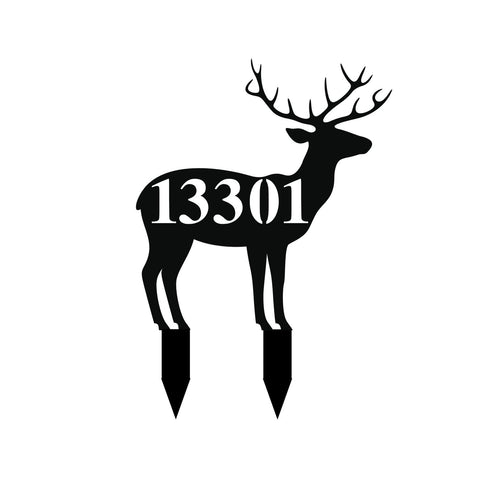 13301/deer yard sign/BLACK