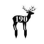 190/deer yard sign/BLACK
